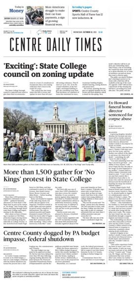 Cover of Centre Daily Times