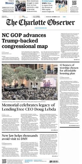 Cover of The Charlotte Observer