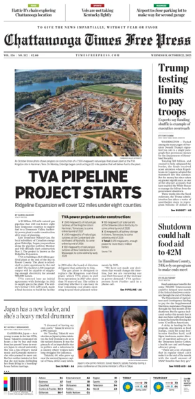 Cover of Chattanooga Times Free Press