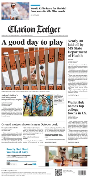 Cover of Clarion Ledger