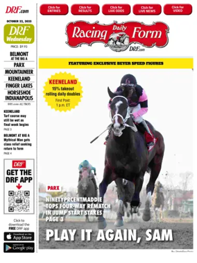 Cover of Daily Racing Form National Digital Edition