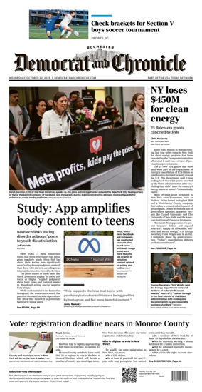 Cover of Democrat and Chronicle