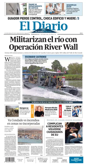 Cover of El Diario de El Paso