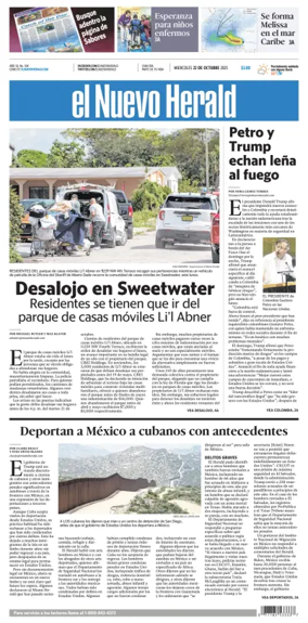 Cover of El Nuevo Herald