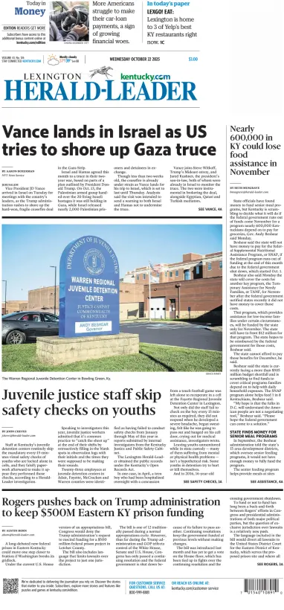 Cover of Lexington Herald-Leader