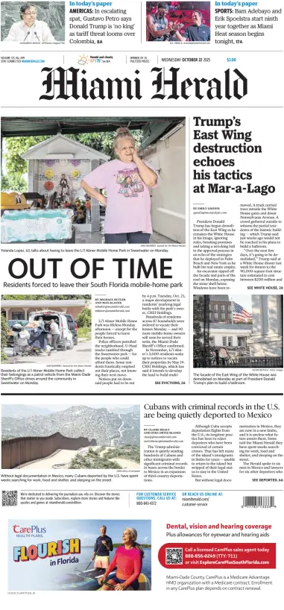 Cover of Miami Herald