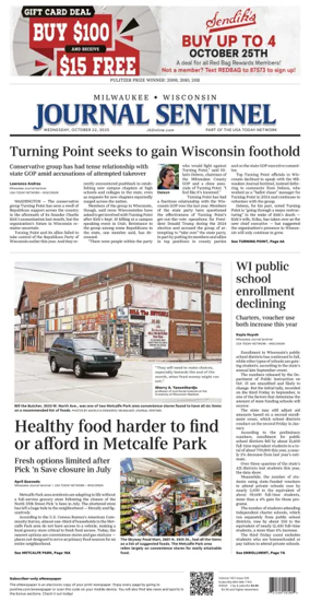 Cover of Milwaukee Journal Sentinel