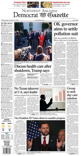 Cover of Northwest Arkansas Democrat-Gazette