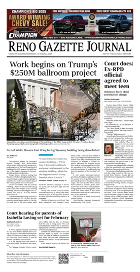 Cover of Reno Gazette Journal