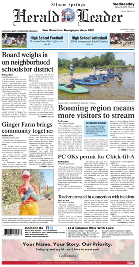 Cover of Siloam Springs Herald Leader