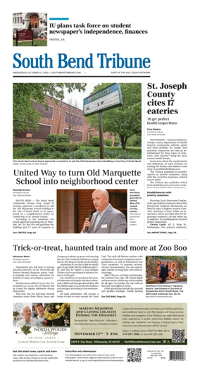 Cover of South Bend Tribune