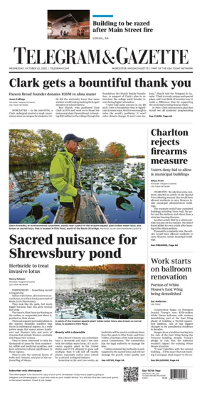 Cover of Telegram & Gazette