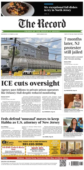 Cover of The Bergen Record