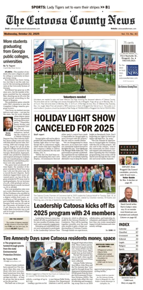 Cover of The Catoosa County News