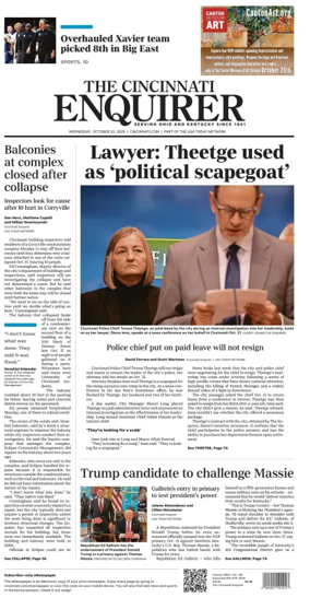 Cover of The Cincinnati Enquirer