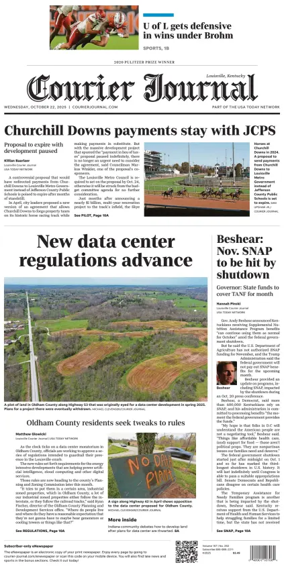 Cover of The Courier-Journal (Louisville)