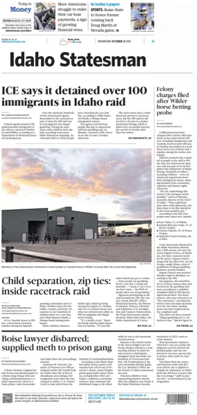 Cover of The Idaho Statesman