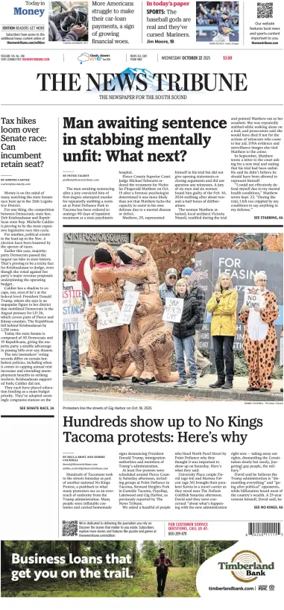 Cover of The News Tribune