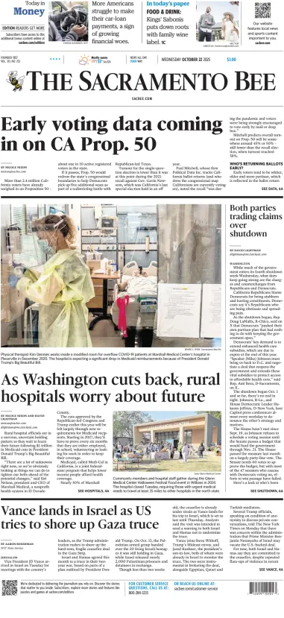 Cover of The Sacramento Bee