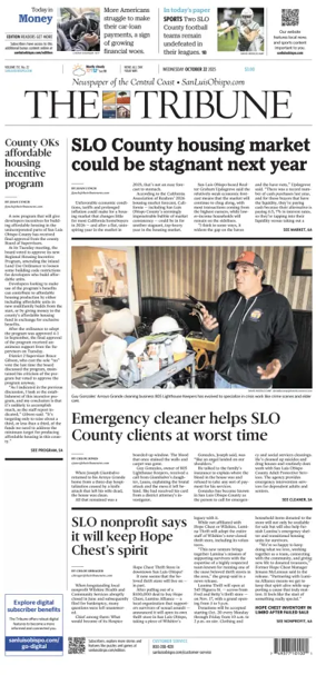 Cover of The Tribune (SLO)