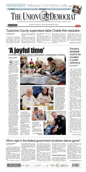 Cover of The Union Democrat