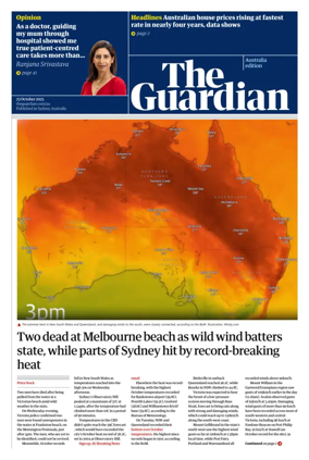 Cover of The Guardian Australia