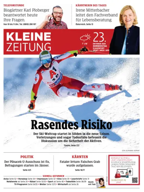 Cover of Kleine Zeitung Kaernten
