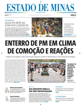 Cover of Estado de Minas (Brazil)