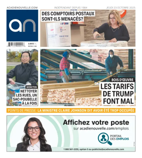 Cover of Acadie Nouvelle