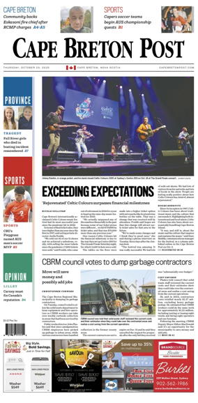 Cover of Cape Breton Post