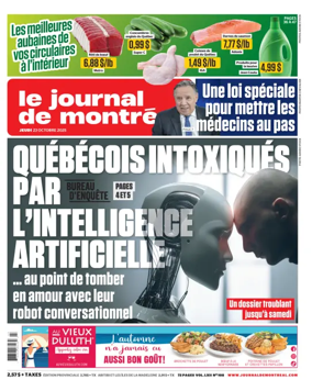Cover of Le Journal de Montreal