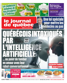 Cover of Le Journal de Quebec