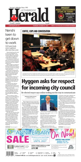 Cover of Lethbridge Herald