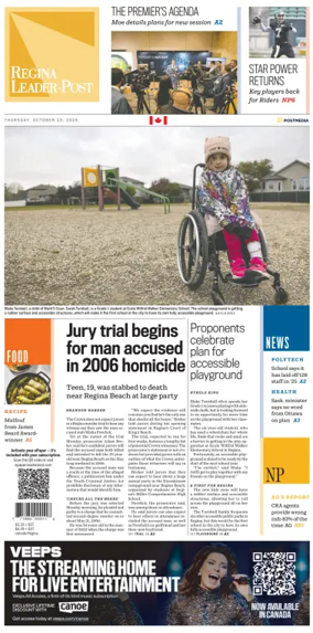 Cover of Regina Leader-Post
