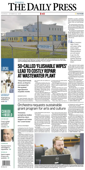 Cover of The Daily Press (Timmins)