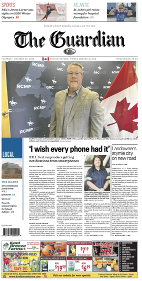 Cover of The Guardian (Charlottetown)