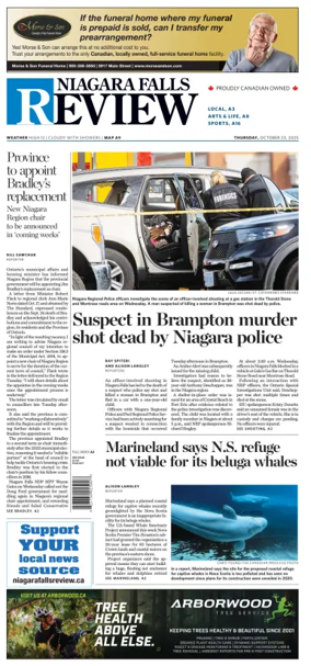 Cover of The Niagara Falls Review