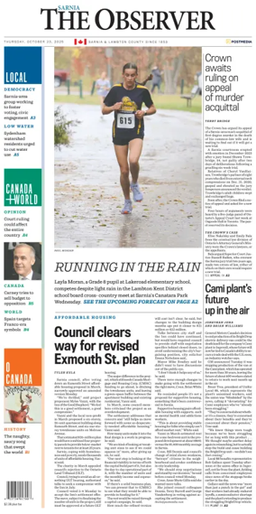 Cover of The Observer (Sarnia)