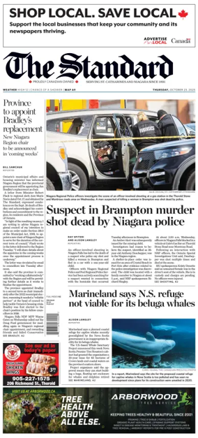 Cover of The Standard (St. Catharines)