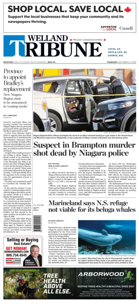 Cover of The Welland Tribune