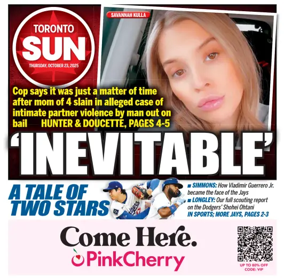 Cover of Toronto Sun