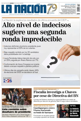 Cover of La Nacion (Costa Rica)