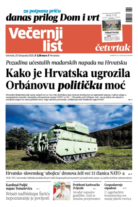 Cover of Vecernji list - Hrvatska