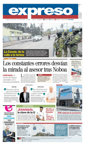 Cover of Diario Expreso