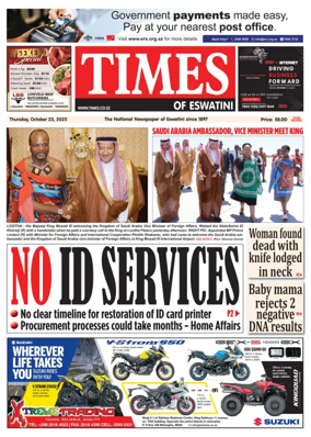 Cover of Times of Eswatini