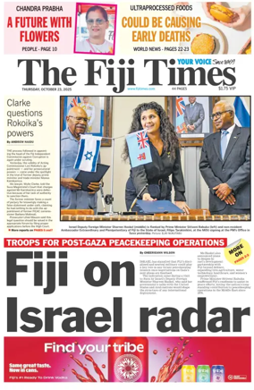 Cover of The Fiji Times