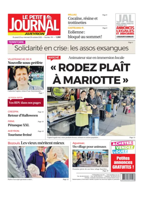 Cover of Le Petit Journal - L'hebdo local de l'Aveyron