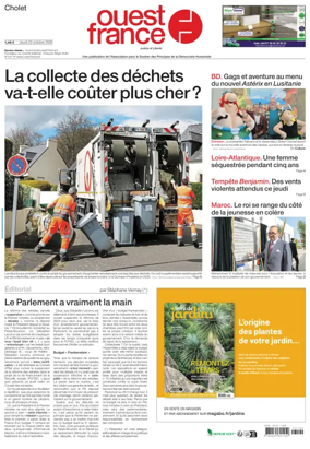 Cover of Ouest France (Cholet)