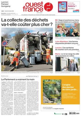Cover of Ouest France (Lannion)