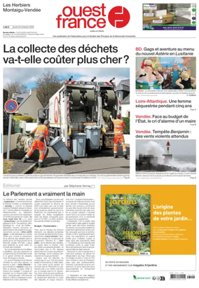 Cover of Ouest France (Les Herbiers / Montaigu)